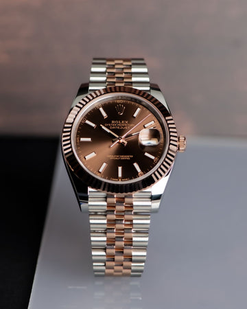 Rolex Watch with Brown Dial